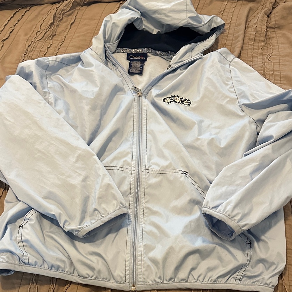 Catalina women’s large (12-14) Light Blue jacket.